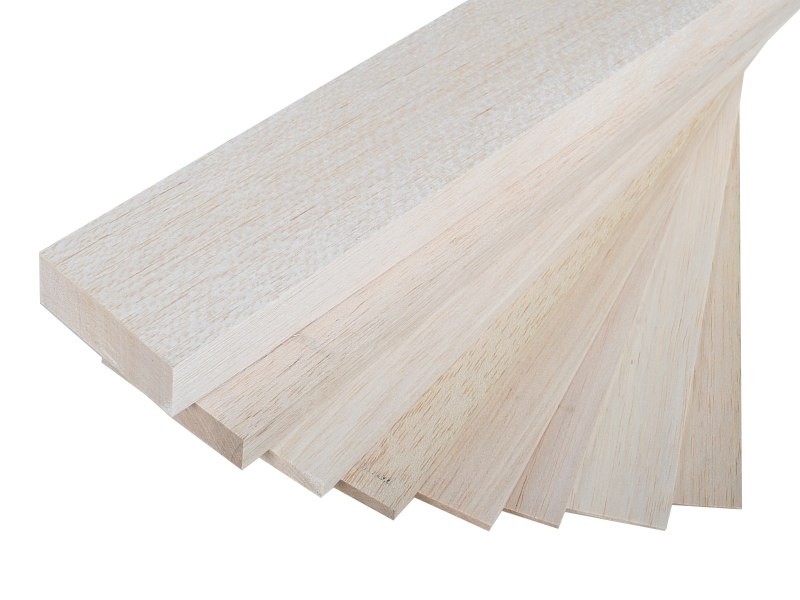 Balsa, dřevěné profily