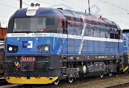 33272 Kuehn - Dieselová lokomotiva 753 614-7 (Effiliner 1600) RCC Bizon
