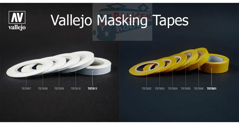 Vallejo T07011 2x Flexibilní maskovací páska (10mm x 18m)