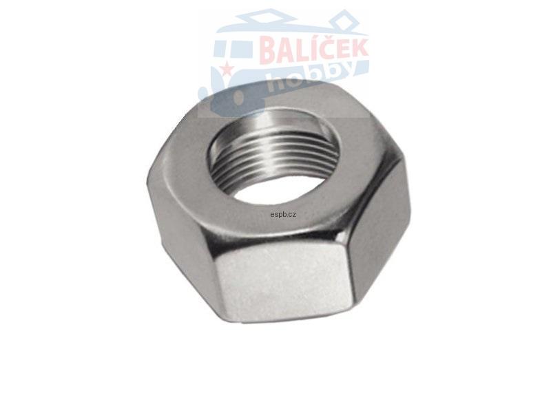 matice šestihranná klobouková (uzavřená), vysoká forma, ocel 6, zinek bílý, M3