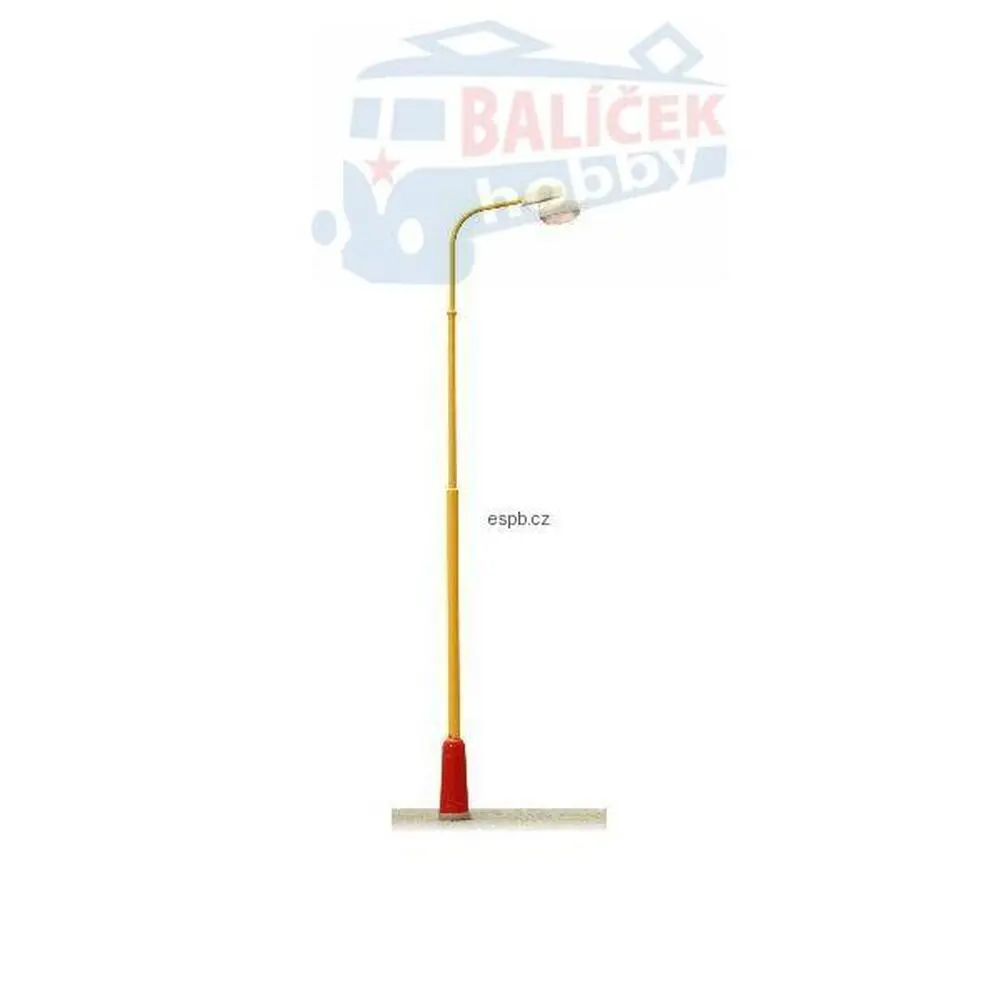 H0 - Pouliční lampa žlutá typ D - bílé světlo
