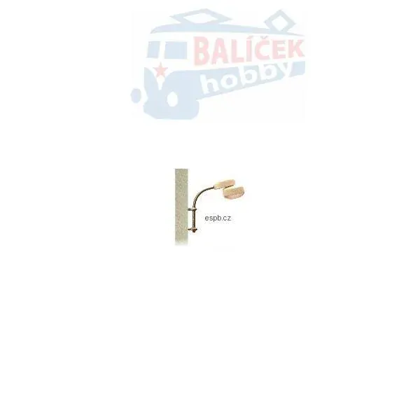 Nástěnná lampa typ D žluté světlo H0 1:87
