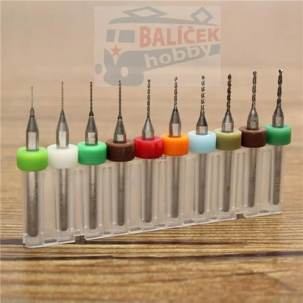 Sada desetinných vrtáčků 2.1-3.0 mm