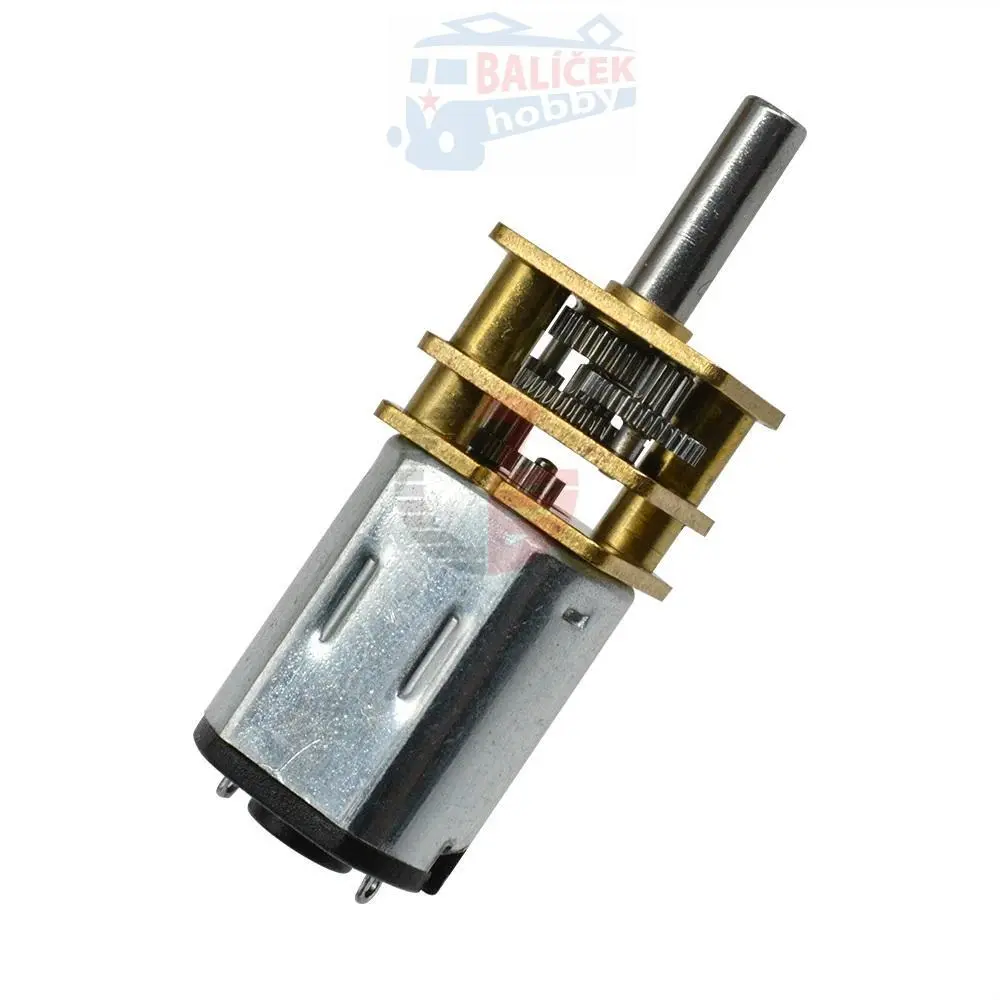 Motor s převodovkou 12V/10Rpm - délka osy 10mm