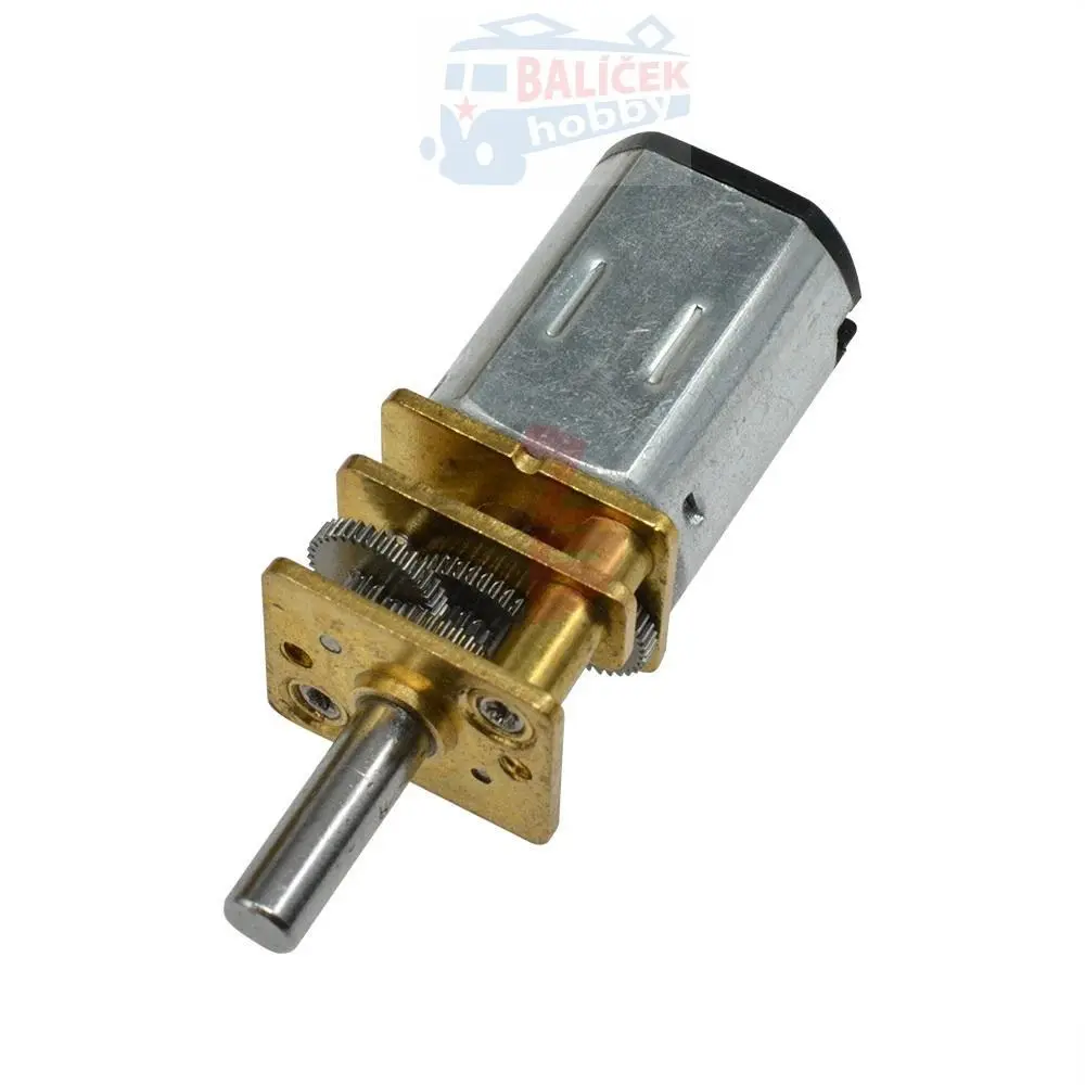 Motor s převodovkou 12V/1000Rpm - délka osy 10mm