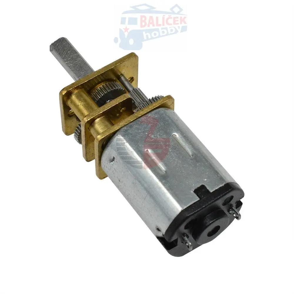 Motor s převodovkou 12V/1000Rpm - délka osy 10mm