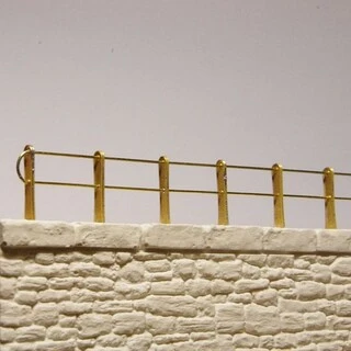 H0 - Ozdobné sloupky zábradlí (2 x 11 sloupků + 2 tyčky)