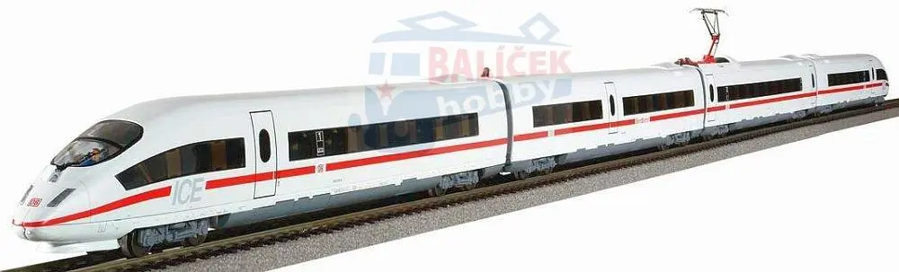 97929 PIKO - H0 - Start set ICE 3, kolejivo s podložím, 12 x oblouk. kolej, 6 x rovná kolej, trafo + napájení