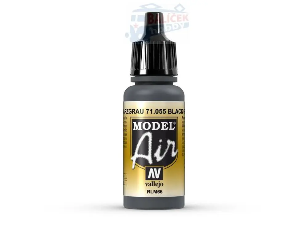 Vallejo Model Air 71055 Black Gray RLM66 (17ml)