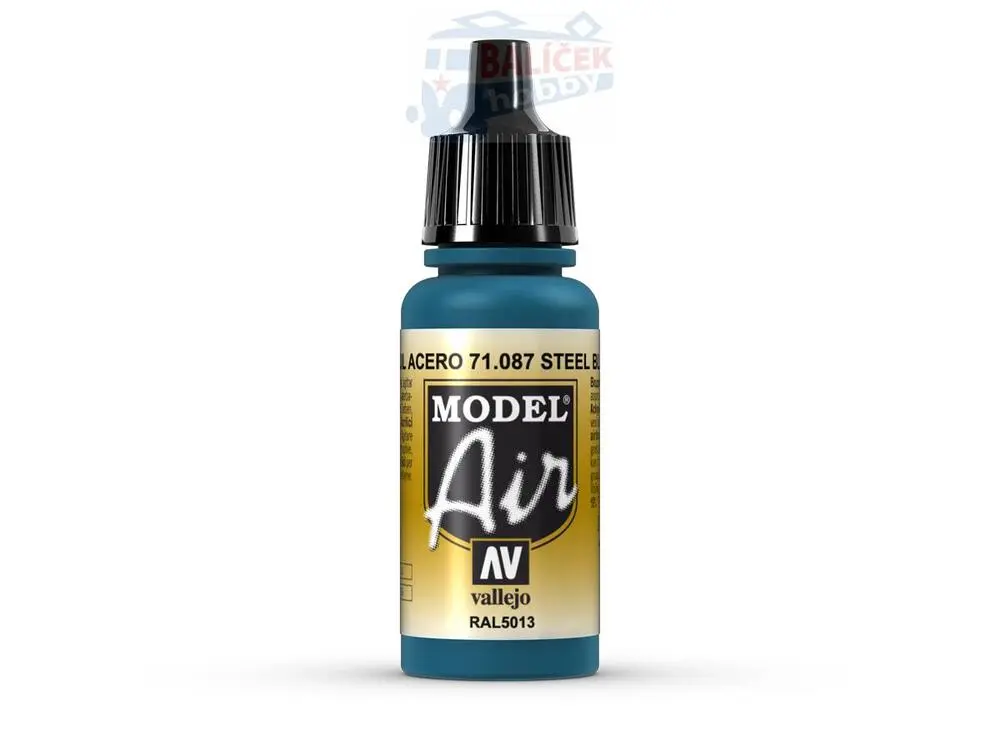 Vallejo Model Air 71087 Steel Blue (17ml)