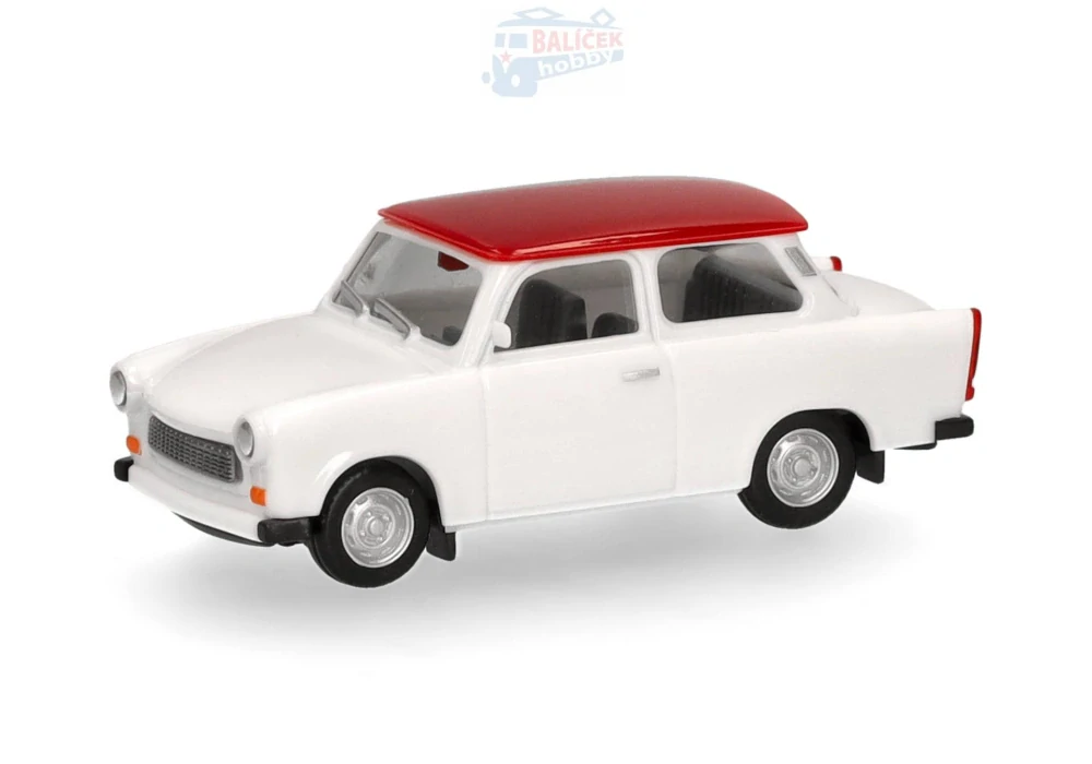 H0 - Trabant 601 Limousine, bílo-červený
