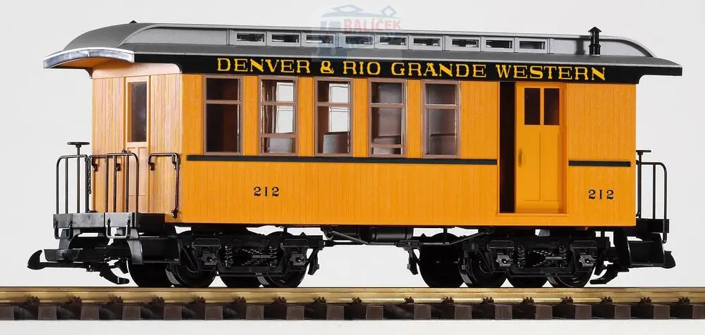 38601 PIKO - Osobní vůz se služebním oddílem D&RGW G