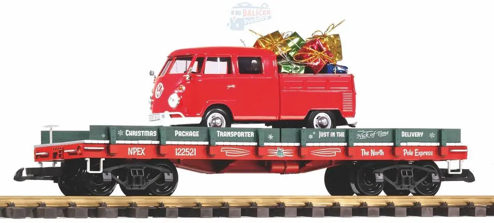 38776 PIKO - Plošinový vůz ložený VW Kombi