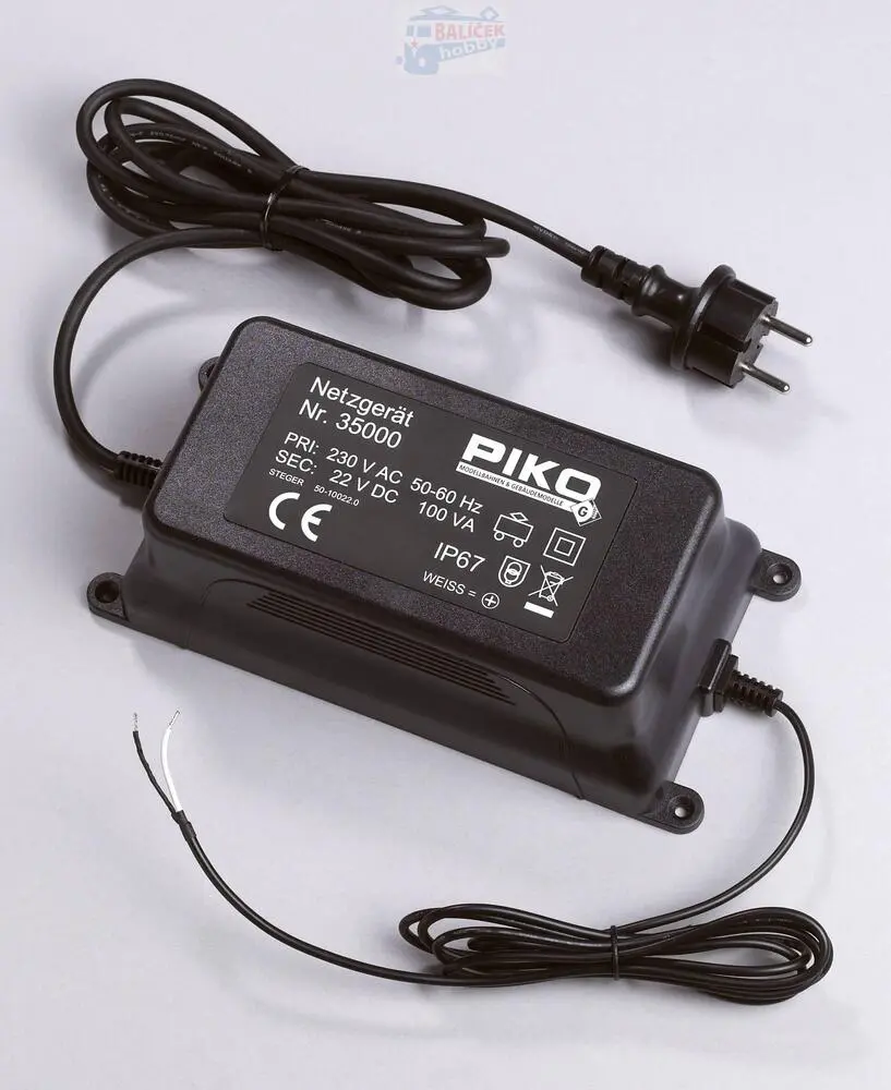 35000 PIKO - Transformátor 230/22V DC, 100 VA, IP67