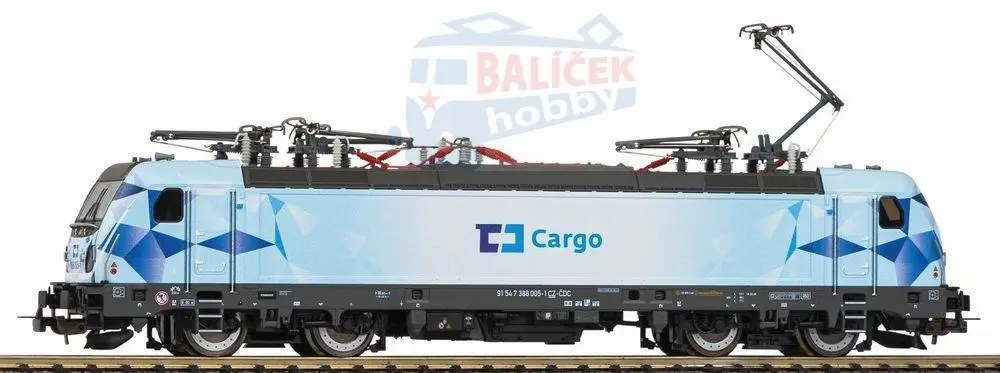 51599 PIKO - H0 - Elektrická lokomotiva BR 388 ČD Cargo, DCC se zvukem, AC verze