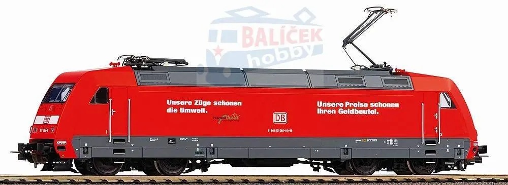 51108 PIKO - H0 - Elektrická lokomotiva BR 101 "Unsere Preise", DCC se zvukem