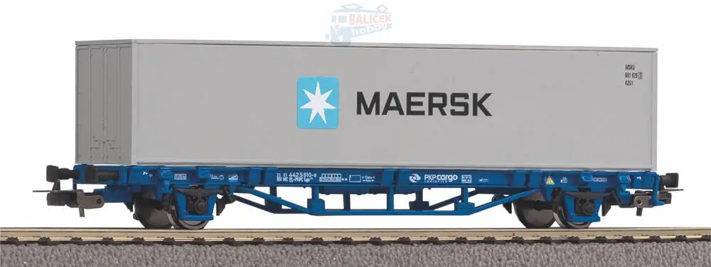 97162 PIKO - Plošinový vůz Lgs579 ložený kontejnerem "Maersk"