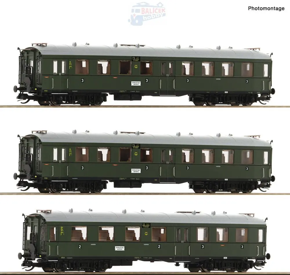 6280001 Roco - TT - 3-dílný set vozů: „Altenberg“, DRG