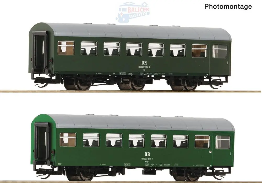 6280003 Roco - TT - 2-dílný set REKO vozů, DR