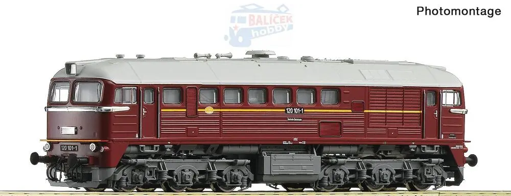 7380003 Roco - TT - dieselová lokomotiva Sergej 120 101-1, DR