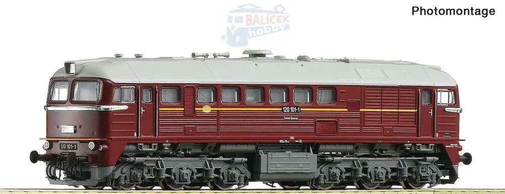 7390003 Roco - TT - DCC/ZVUK dieselová lokomotiva Sergej 120 101-1, DR
