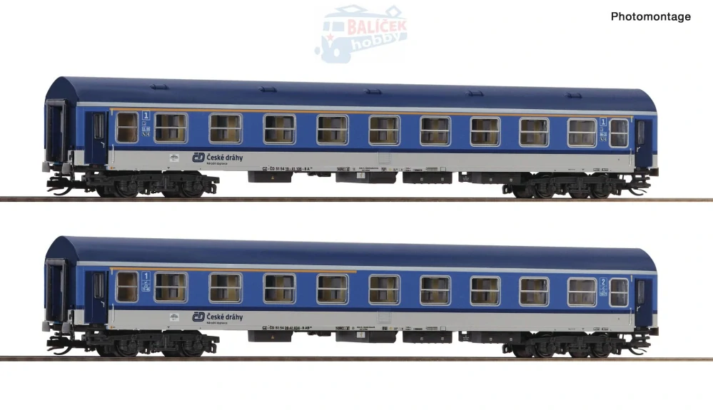 6280019 Roco - TT - Sada dvou osobních vozů Y/B 70 ČD "1"
