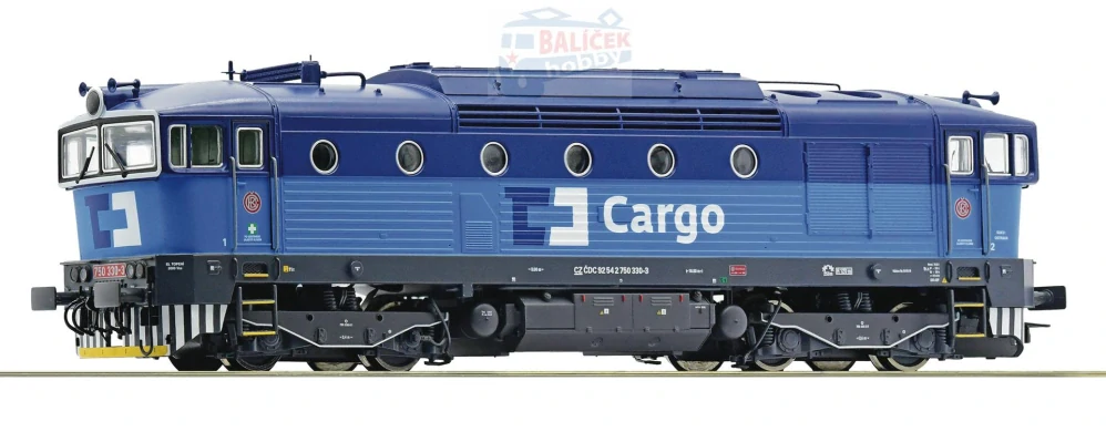 H0 - Dieselová lokomotiva 750 330 ČD Cargo Brejlovec