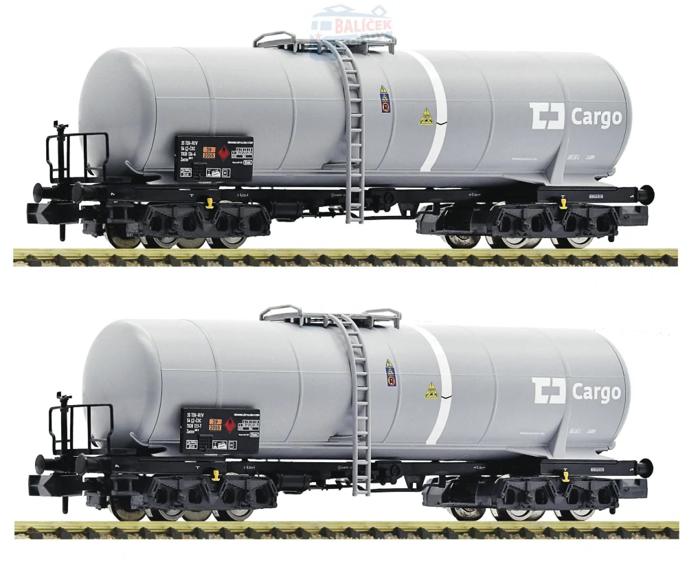 N - set 2 cisternových vozů Zacns ČD Cargo