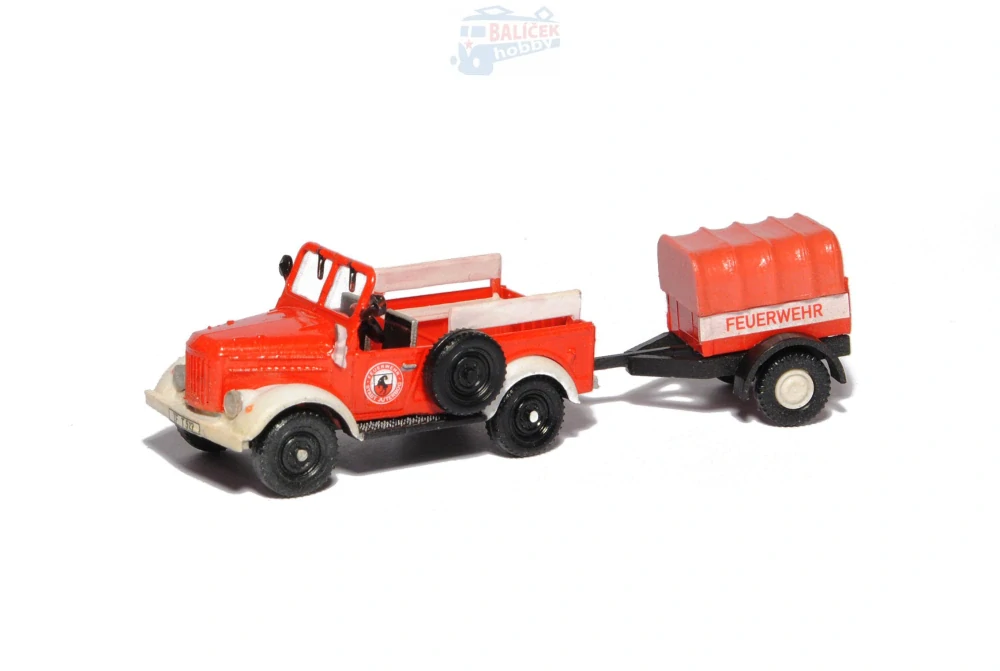 Gaz 69 s přívěsem Juterbog 1:87