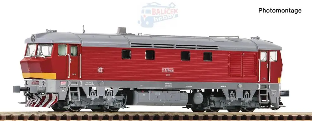 TT - Motorová lokomotiva T478.1209 Bardotka ČSD