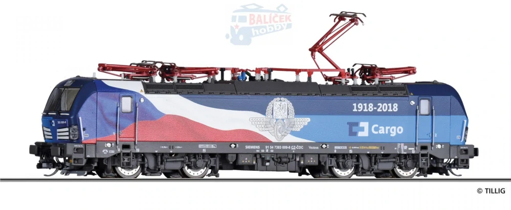 TT - Elektrická lokomotiva 383 009-8 Vectron ČD Cargo "100 let"