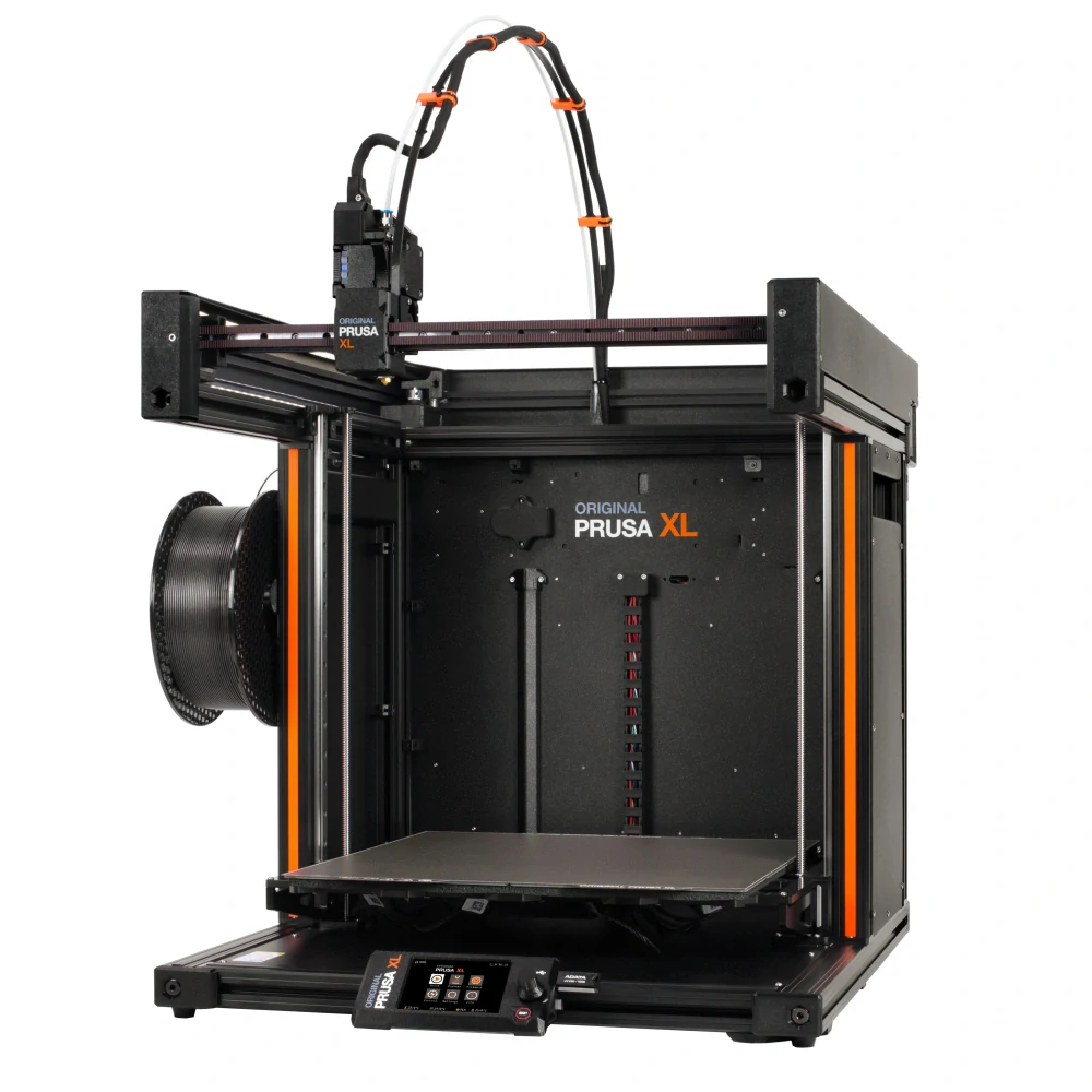 Sestavená 3D tiskárna Original Prusa XL s jednou nástrojovou hlavou