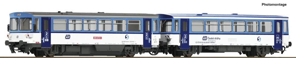 TT - Motorový a přípojný vůz řady 810 Najbrt ČD