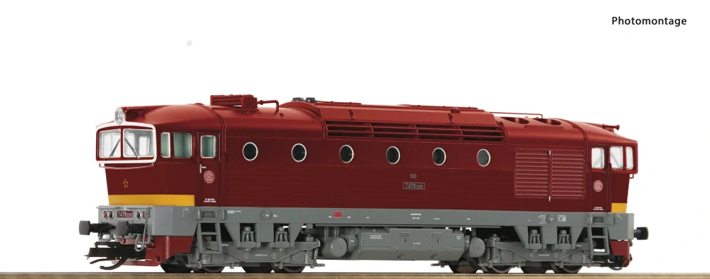 TT - Dieselová lokomotiva Brejlovec T478 3210, ČSD
