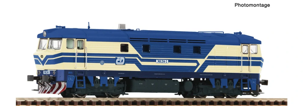 TT - DCC/ZVUK Dieselová lokomotiva Bardotka 749 214-3, ČD