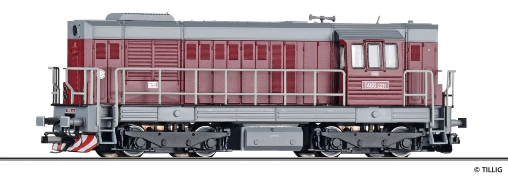 TT - Dieselová lokomotiva T466.2231 (742) ČSD, Kocour