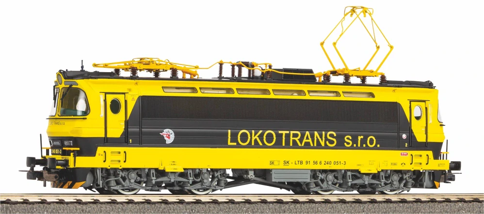 H0 - Elektrická lokomotiva 240 Laminátka žluto-černá Lokotrans Ep. VI