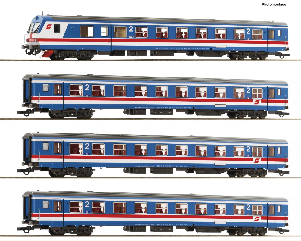 H0 - 4-dílný set Wendezug ÖBB "Was wäre wenn..."DCC