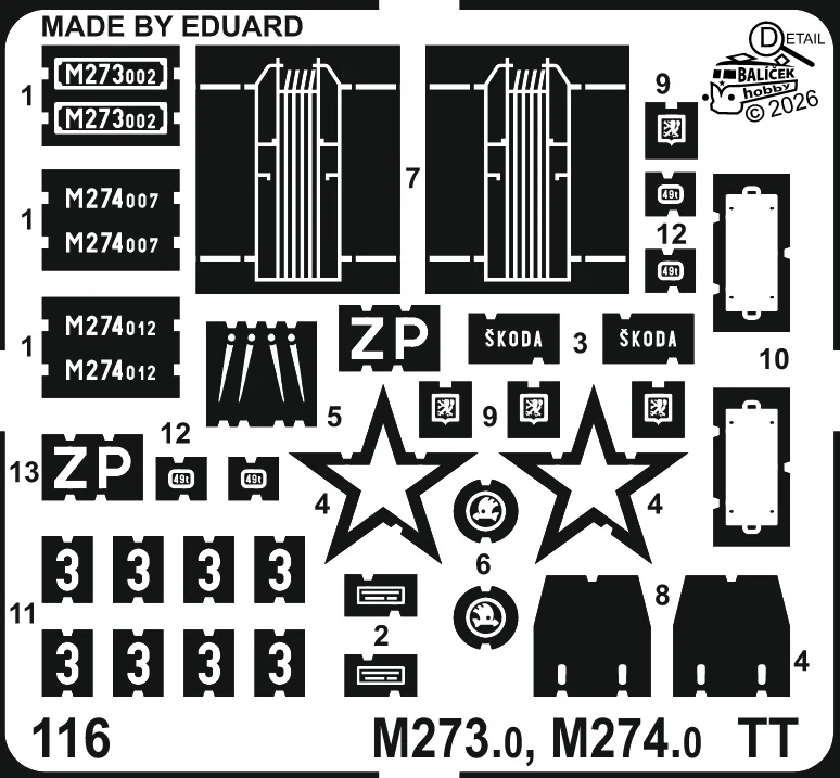 TT - M273.002, M274.007, 012 - nebarvená
