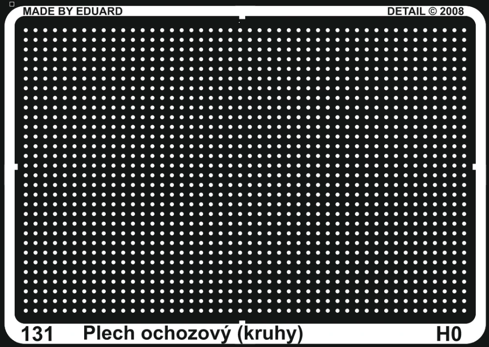 H0 - Plech ochozový (kruhy)