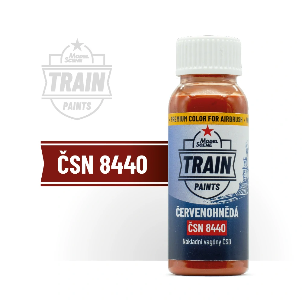 MS Train Paints - ČSN 8440 Červenohnědá (30 ml)
