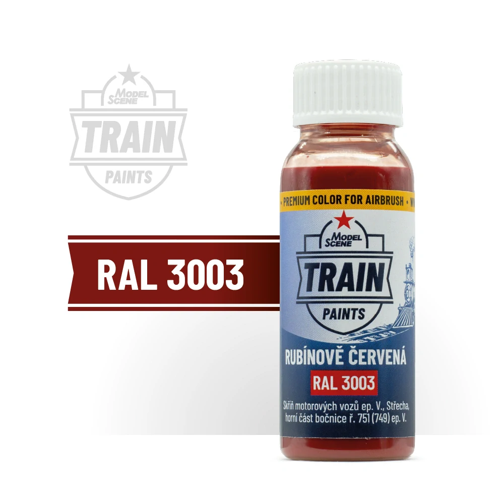 MS Train Paints - RAL 3003 Rubínově červená (30 ml)