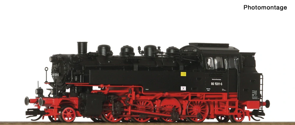 TT - DCC/ZVUK Parní lokomotiva 86 1591-6 DR