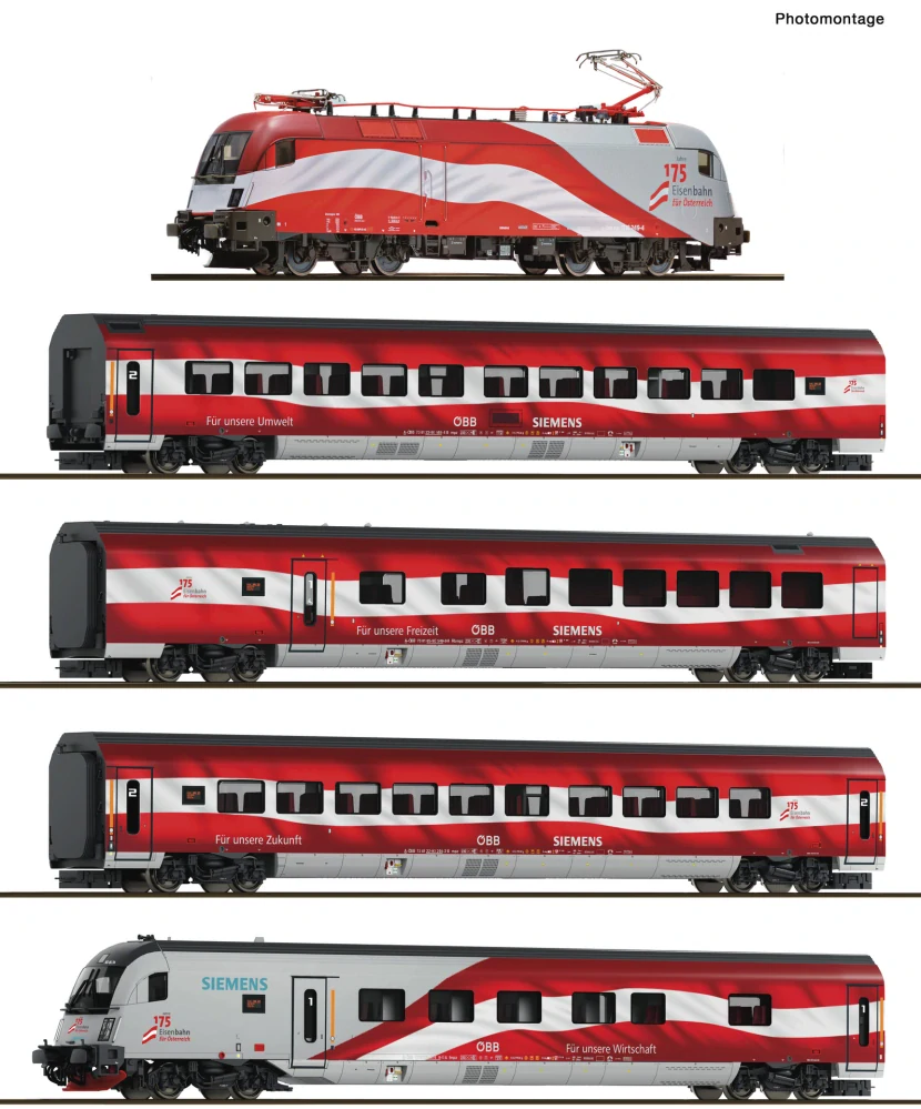 TT - 5dílná sada Railjet "175 let" ÖBB