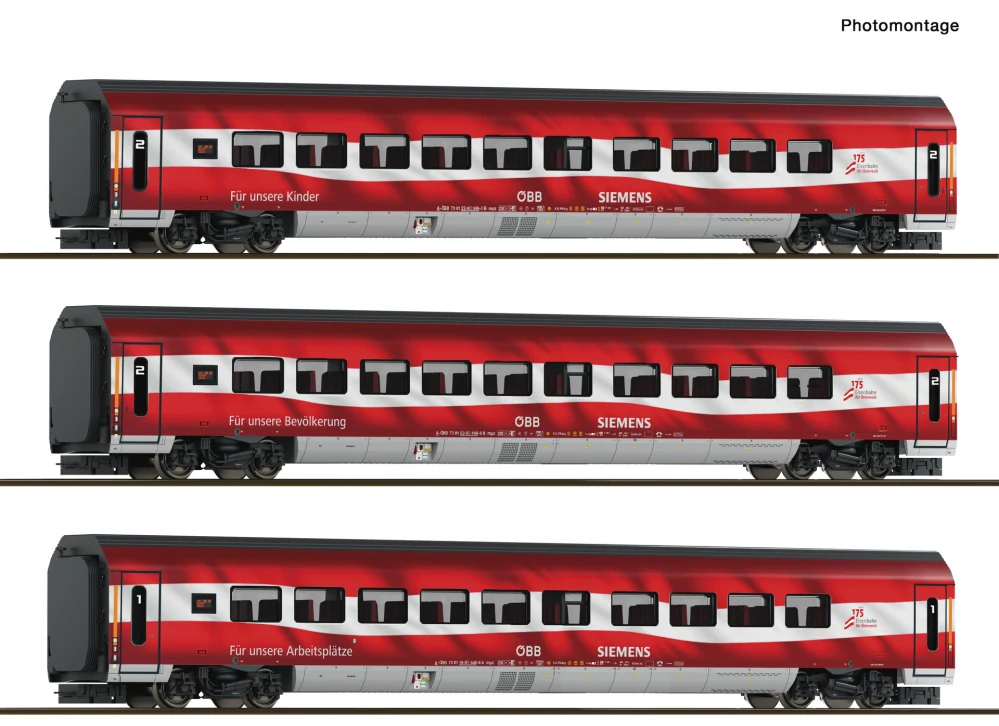 TT - 3dílná sada Railjet "175 let" ÖBB