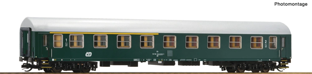 TT - Rychlíkový vůz Y/B 70 1-2. třída ČD