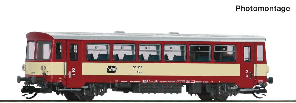 TT – DCC přípojný vůz Btax pro motorový vůz řady 810 ČD