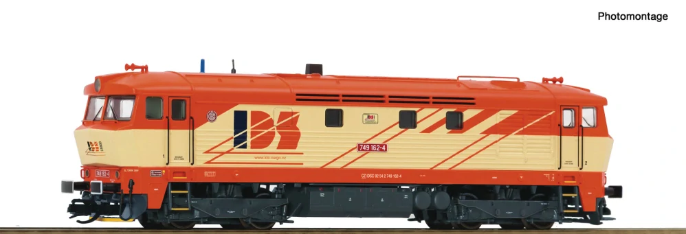 TT - DCC/ZVUK Dieselová lokomotiva řady 749 IDS Bardotka
