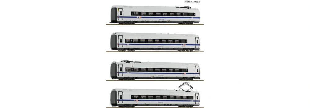 H0 - 4dílná sada: Mezičlen ICE 3neo (BR 408), DB AG