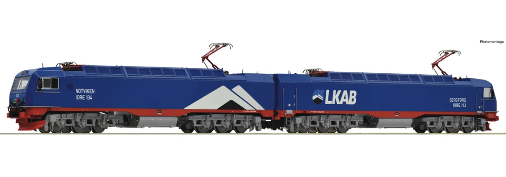 H0 - Elektrická dvojitá lokomotiva IORE 134 + 113, LKAB